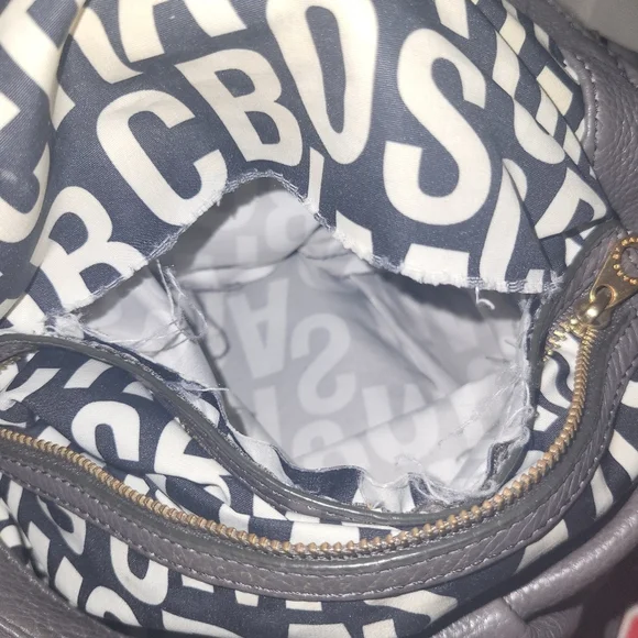 Marc By Marc Jacobs Gray Leather Shoulder Bag with Slouchy Design - Picture 7 of 16